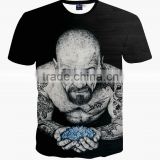 Men 3D Print T-shirt Blank Tops Plus Size S-XXL OEM Order Sye-944