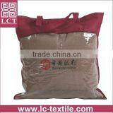 Supply Custom Embroidery 100% AZO Free Suede Fabric Blanket Cushion Best Choice for Gift(LCTP0043) thumbnail-2