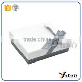 Different types flip top insert rectangle folding paper box with magnet for jewelry packing