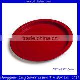 Round Tin Candy Tray