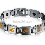 Aquarius Elegant Stainless Steel Magnetic Therapy Pain Relief Bracelet for Arthritis and Carpal Tunnel thumbnail-5