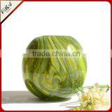 Fashion Design Handmade Wood Grain Pattern Decorative Circular Glass Vase thumbnail-3