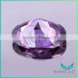 18K Yellow Gold Cubic Zirconia Rings, 8*10mm Oval Cut L-Purple Loose CZ Stones Price thumbnail-3