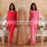 New Design Pajama Sets For Women Autumn&winter Women Lounge Wear Thicken Fleece Pajama Set thumbnail-2