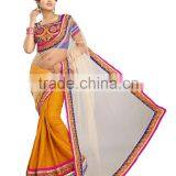 Net Embroidery Saree thumbnail-1