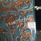 Стекло с кислотной травлением в узор цветов thumbnail-2