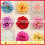 2017 trending product carnations flowers head Flower Artificial silk flower mixed colors artificial flowers home decor