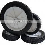 Solid Rubber Wheel/plastic Rubber Wheel/rubber Rubber Wheel/ Ruled Rubber Lawnmower Lawn Push Mower Wheel 5+ Inch Diameter thumbnail-2