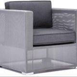 Одноместный угловой диван. Материал: Texlience. Рамка из алюминия с порошковой окраской. Подушка сиденья и спинки высотой 10 см. Axvision thumbnail-2