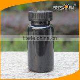 150cc Glossy Black Pill Bottles With Safty Caps thumbnail-3
