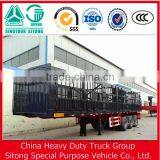 Tri-axle Fence Semi-trailer / Stake Semi Trailer for Vietnam Market thumbnail-6