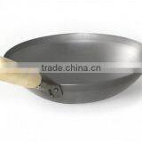 Signle Wooden Handle Chinese Pan Carbon Steel Material Wok thumbnail-2