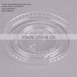 9-10 Oz. Clear Flat PS Plastic Lid With Straw Slot for Cold Drink Cup China Manufactory Price thumbnail-5