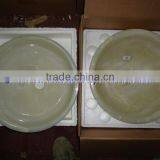PAKISTAN FACTORY MADE PURE GREEN ONYX ROUND SINKS AND BASINS thumbnail-6