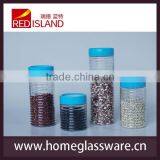 Machine Made Glass Jar With Plastic Screw Top Lid thumbnail-6