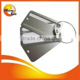 Brushed Shinny Aluminum Travel Luggage Tags thumbnail-1