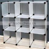 Interlocking PP Storage Shelves Cube Modular Shoe Rack Book Shelves Multi-Function Organizer thumbnail-2