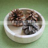 Round Tray Round Wooden Serving Tray Round Mirror Tray Round Wooden Tray for Home thumbnail-6