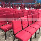 Hot Sale Item Used Metal Church Chair With Book Rack for Sale thumbnail-1