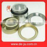 Top Transparent PVC Window Round Flat Silver Tin Packing Cans thumbnail-1