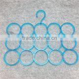 15 Rings Colorful Divided Scarf Tie Rack Multifunctional Scarf Hanger Frame thumbnail-1