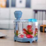 2016 Decrative Creative Desk Micro Landscape Aquarium Fish Tank Light Household USB Ultrasonic Mist Spray Air Humidifier thumbnail-4