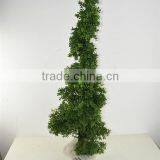 SJ1300120 Customization Plastic Boxwood Spiral Tree/decorative Topiary Tree thumbnail-1