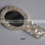 Mother of Pearl Hand Mirror Frame Cosmetic Mirror thumbnail-1