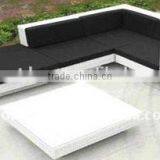 Husen White Outdoor Garden Rattan Sofa Set thumbnail-1