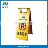 Small Matt Silver Caution Wet Sign Stand thumbnail-4