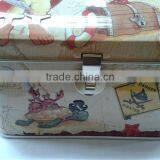 Chest Tin Coin Bank With Lock thumbnail-2