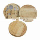 Wooden Handle Cheese Knife Set With Cutting Board thumbnail-1