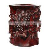 Wooden Carving Vase(harvest) thumbnail-1