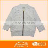 Silver Dots Stitching Children Clothes Wholesale Girls Kids Winter Jacket thumbnail-1