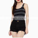 New Style of Stripe Tank Top, Customize Printing of Women Tank Top, Custom Tank Top thumbnail-2