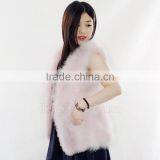 CX-G-B-176C Fashion Women Vest Black Feather Dress thumbnail-2
