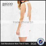 MGOO High Quality OEM Custom Design White Deep-v Dress Backless Mini Party Dress Sexy Women Prom Dress #25206108 thumbnail-3