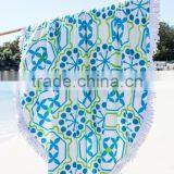 Cotton Velour Promotions Logos Australian The Beach People Roundie Towel With Tassel Fringe thumbnail-5