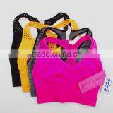 2017 New Fashion Design Customized Your Own Brand Logo Breathable 90%Nylon 10%Spandex Women Yoga Singlet Sport Lady GYM Tank Top thumbnail-1