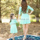 Family Matching Clothing Mother Daughter Matching Dress Fashion Dress Summer Style thumbnail-2