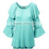 Z&M 2017 Blouse Women Summer Women Casual Blouse Designs Blouse Women thumbnail-4