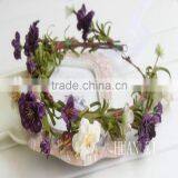 Wholesale Flower Bridal Headpiece Floral Halo Head Garland thumbnail-4