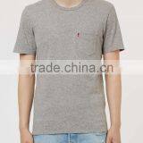 100%Cotton Crew Neck Short Sleeve Blank T-shirt,cotton Custom t Shirt With Chest Pocket 2016 thumbnail-2