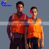 LED Flashing Orange Pool Boating Swimming Surfing Adult Life Vest