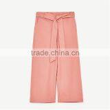 2017 Dongguan Wholesale OEM Casual Cropped Pants for Women thumbnail-6