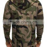 Men's Camouflage Print Zipp-up 100% Cotton Fleece Hoodies thumbnail-4
