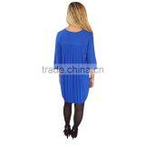 Elegant Summer Women Casual Long Sleeve Dress Fashion Designs For Wholesale 2017 thumbnail-2