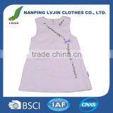 Wholesale Latest Design Comfortable Cotton Baby Pink Sleeveless Spring New Kids Dress thumbnail-1