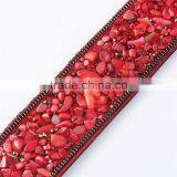 Velvet Faux Suede Punk Bangles Bracelets Red Bracelet Woman thumbnail-2