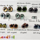 Orange Stuffed Craft Toy 3D Glitter Eyes Plush Animal Eyes thumbnail-6